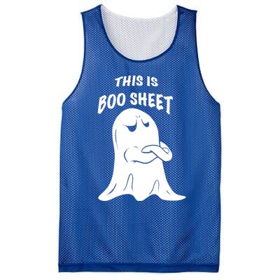 This Is Boo Sheet Funny Halloween Ghost Costume Gift Mesh Reversible Basketball Jersey Tank