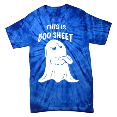 This Is Boo Sheet Funny Halloween Ghost Costume Gift Tie-Dye T-Shirt