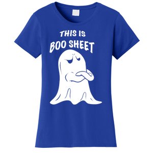 This Is Boo Sheet Funny Halloween Ghost Costume Gift Women's T-Shirt