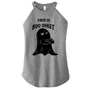 This Is Boo Sheet Funny Halloween Ghost Costume Gift Women's Perfect Tri Rocker Tank