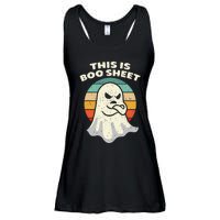 This Is Boo Sheet Ghost Retro Halloween Costume Men Women Ladies Essential Flowy Tank