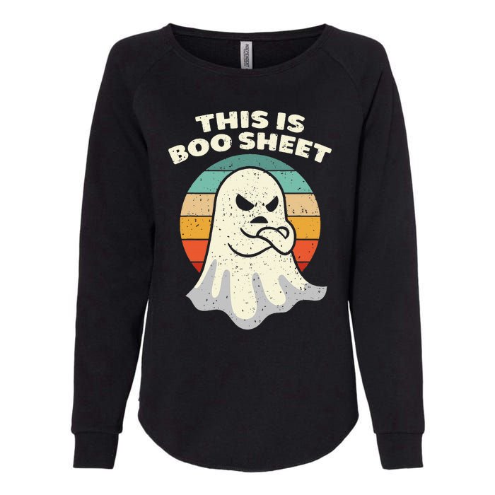 This Is Boo Sheet Ghost Retro Halloween Costume Men Women Womens California Wash Sweatshirt