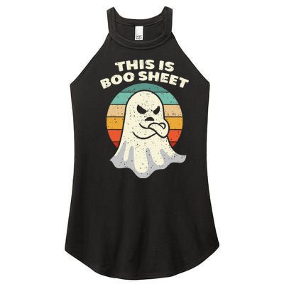 This Is Boo Sheet Ghost Retro Halloween Costume Men Women Women's Perfect Tri Rocker Tank