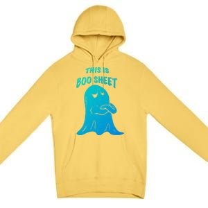 This Is Boo Sheet Funny Halloween Ghost Costume Gift Premium Pullover Hoodie