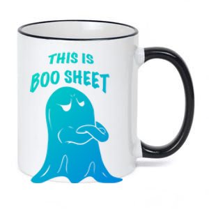 This Is Boo Sheet Funny Halloween Ghost Costume Gift 11oz Black Color Changing Mug