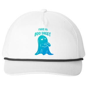 This Is Boo Sheet Funny Halloween Ghost Costume Gift Snapback Five-Panel Rope Hat