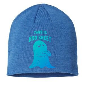 This Is Boo Sheet Funny Halloween Ghost Costume Gift Sustainable Beanie