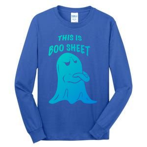 This Is Boo Sheet Funny Halloween Ghost Costume Gift Tall Long Sleeve T-Shirt