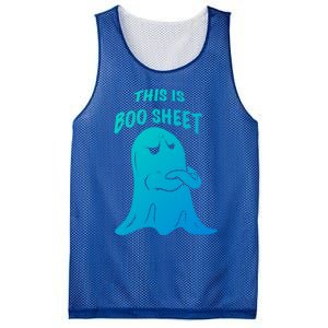 This Is Boo Sheet Funny Halloween Ghost Costume Gift Mesh Reversible Basketball Jersey Tank