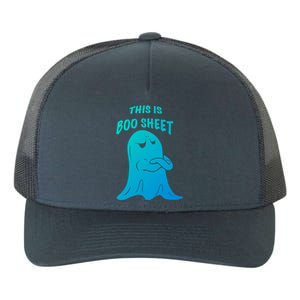 This Is Boo Sheet Funny Halloween Ghost Costume Gift Yupoong Adult 5-Panel Trucker Hat