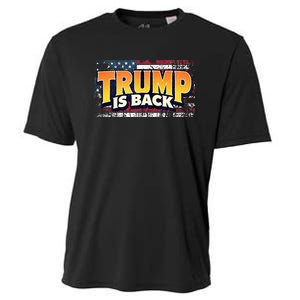 Trump Is Back Patriotic Design With American Flag 2024 47 Cooling Performance Crew T-Shirt