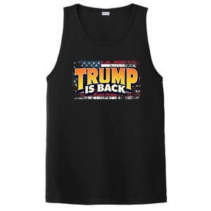 Trump Is Back Patriotic Design With American Flag 2024 47 PosiCharge Competitor Tank