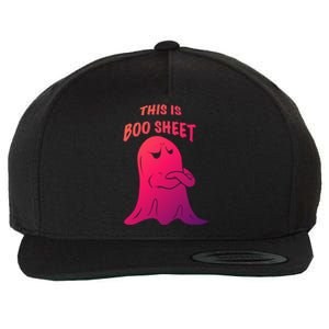 This Is Boo Sheet Funny Halloween Ghost Costume Gift Wool Snapback Cap