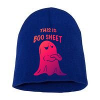 This Is Boo Sheet Funny Halloween Ghost Costume Gift Short Acrylic Beanie