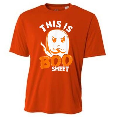 THIS IS BOO SHEET Funny Halloween Ghost Cooling Performance Crew T-Shirt