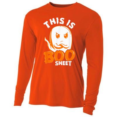 THIS IS BOO SHEET Funny Halloween Ghost Cooling Performance Long Sleeve Crew