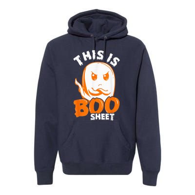 THIS IS BOO SHEET Funny Halloween Ghost Premium Hoodie