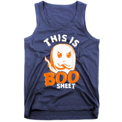 THIS IS BOO SHEET Funny Halloween Ghost Tank Top