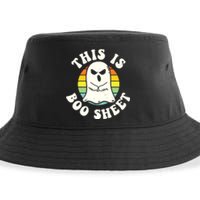 This Is Boo Sheet Ghost Retro Ghost Halloween Sustainable Bucket Hat