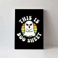 This Is Boo Sheet Ghost Retro Ghost Halloween Canvas