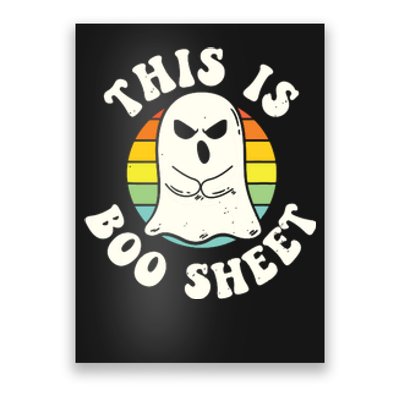 This Is Boo Sheet Ghost Retro Ghost Halloween Poster