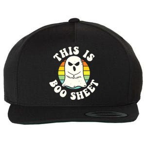 This Is Boo Sheet Ghost Retro Ghost Halloween Wool Snapback Cap