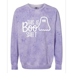 This Is Boo Sheet Ghost Funny Halloween Costume Gift Colorblast Crewneck Sweatshirt