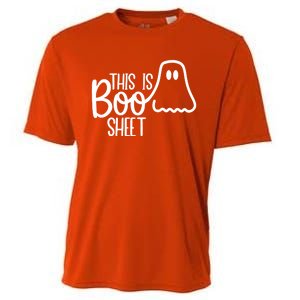 This Is Boo Sheet Ghost Funny Halloween Costume Gift Cooling Performance Crew T-Shirt