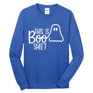 This Is Boo Sheet Ghost Funny Halloween Costume Gift Tall Long Sleeve T-Shirt