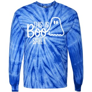 This Is Boo Sheet Ghost Funny Halloween Costume Gift Tie-Dye Long Sleeve Shirt