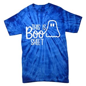 This Is Boo Sheet Ghost Funny Halloween Costume Gift Tie-Dye T-Shirt