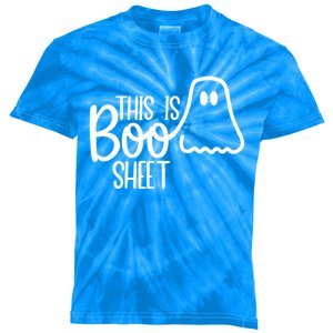 This Is Boo Sheet Ghost Funny Halloween Costume Gift Kids Tie-Dye T-Shirt