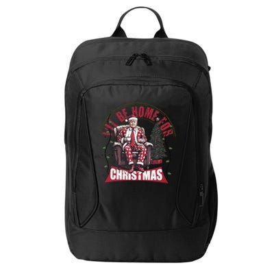 Trump ILl Be Home For Christmas Humorous Trump Christmas City Backpack