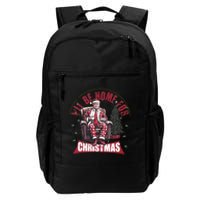 Trump ILl Be Home For Christmas Humorous Trump Christmas Daily Commute Backpack