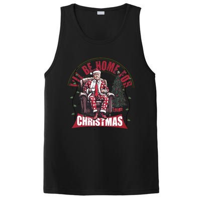 Trump ILl Be Home For Christmas Humorous Trump Christmas PosiCharge Competitor Tank