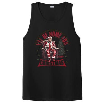 Trump ILl Be Home For Christmas Humorous Trump Christmas PosiCharge Competitor Tank