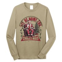 Trump ILl Be Home For Christmas Humorous Trump Christmas Long Sleeve Shirt