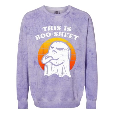 This Is Boosheet Halloween Ghost Funny Colorblast Crewneck Sweatshirt