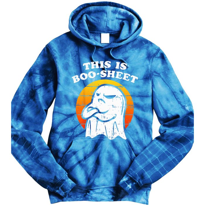 This Is Boosheet Halloween Ghost Funny Tie Dye Hoodie