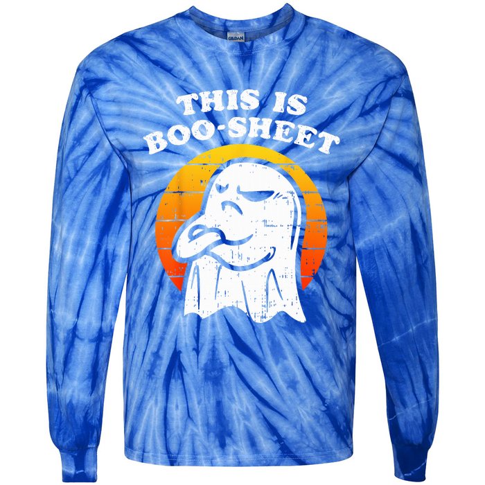 This Is Boosheet Halloween Ghost Funny Tie-Dye Long Sleeve Shirt