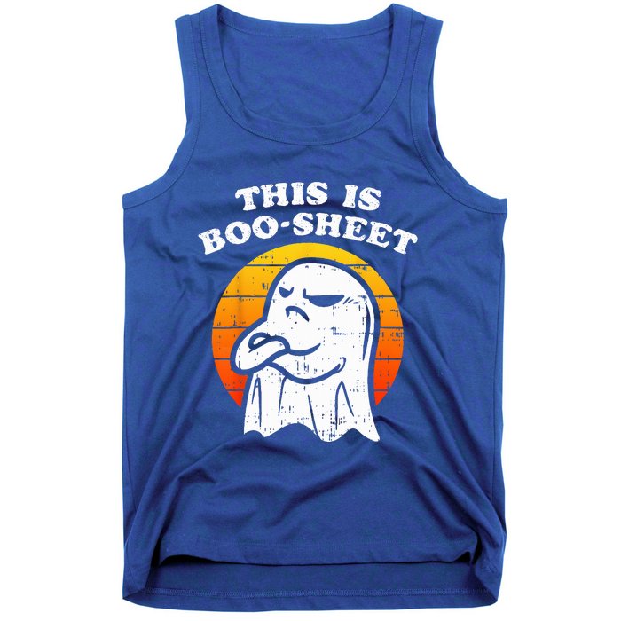 This Is Boosheet Halloween Ghost Funny Tank Top