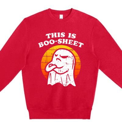 This Is Boosheet Halloween Ghost Funny Premium Crewneck Sweatshirt