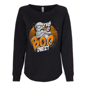 This Is Boo Sheet Funny Halloween Costume Ghost Gift Womens California Wash Sweatshirt