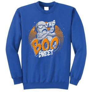 This Is Boo Sheet Funny Halloween Costume Ghost Gift Sweatshirt