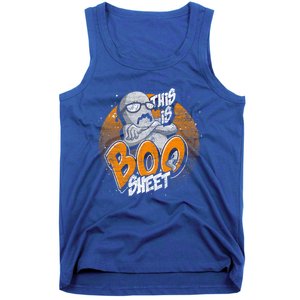 This Is Boo Sheet Funny Halloween Costume Ghost Gift Tank Top