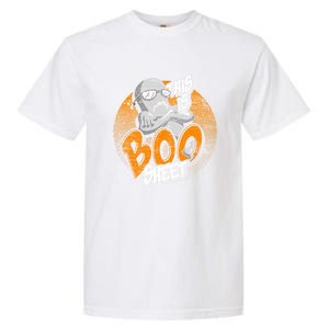 This Is Boo Sheet Funny Halloween Costume Ghost Gift Garment-Dyed Heavyweight T-Shirt