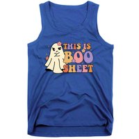 This Is Boo Sheet Ghost Groovy Halloween Costume Gift Tank Top