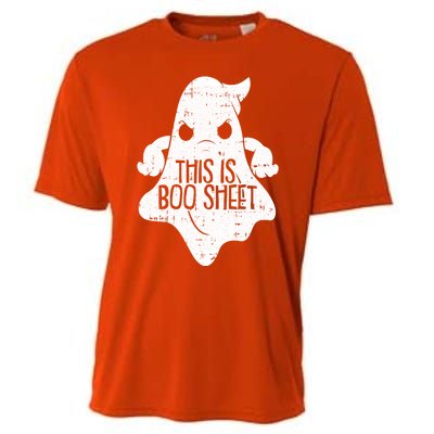 This Is Boo Sheet Lazy Halloween Costume Funny Ghost Pun Gift Cooling Performance Crew T-Shirt