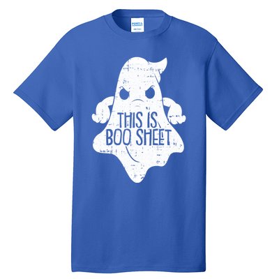 This Is Boo Sheet Lazy Halloween Costume Funny Ghost Pun Gift Tall T-Shirt