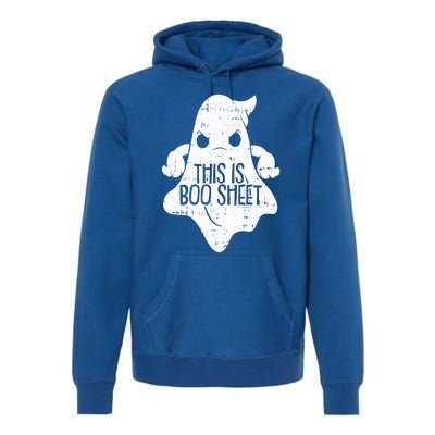 This Is Boo Sheet Lazy Halloween Costume Funny Ghost Pun Gift Premium Hoodie